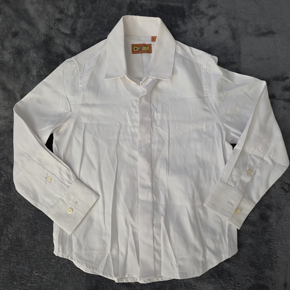 Kids White Dress Shirt
